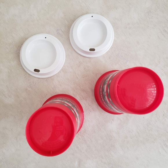 2 Starbucks Christmas Tumbler 2013 Travel Reusable - Picture 5 of 7